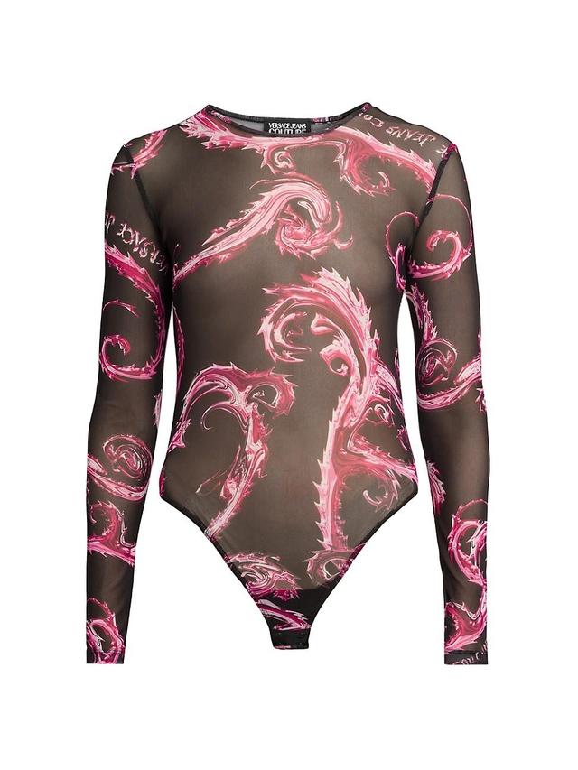 Womens Semi-Sheer Bodysuit Product Image