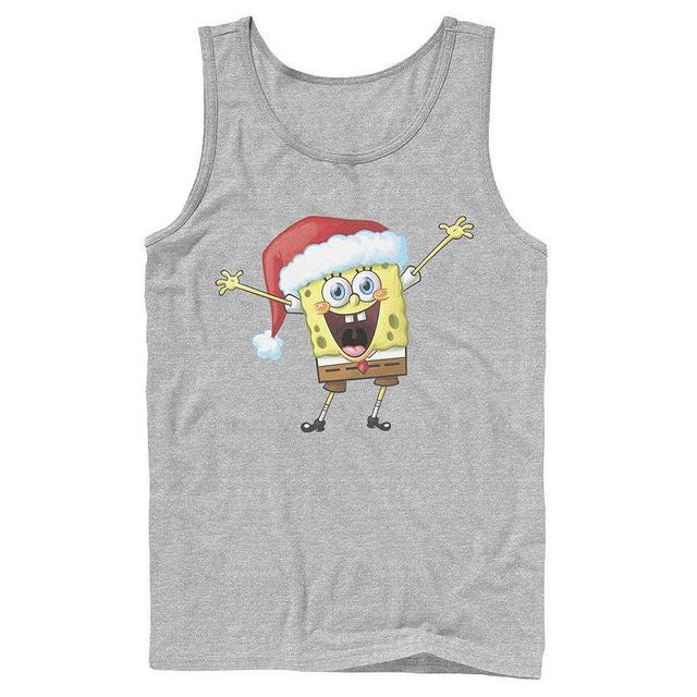 Mens Spongebob Squarepants One Happy Sponge Holiday Tank Top Product Image