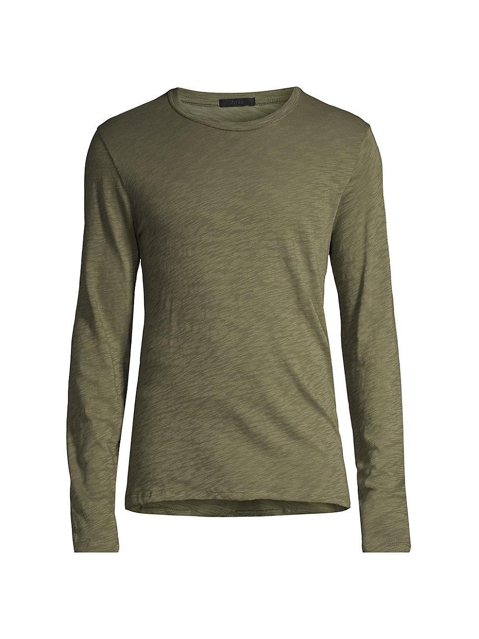 Mens Distressed Long Sleeve T-Shirt Product Image