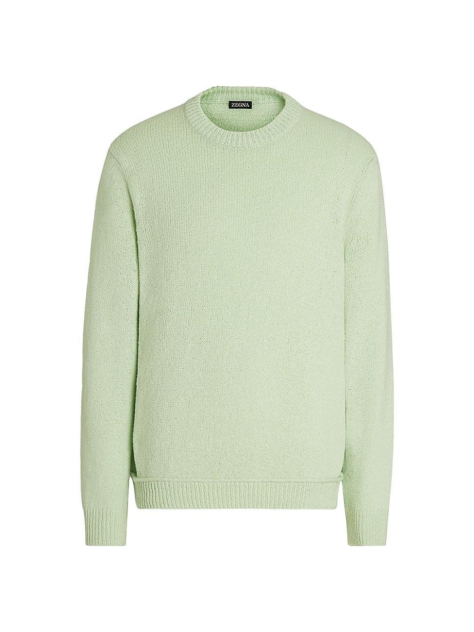 Mens Cotton and Silk Crewneck Product Image