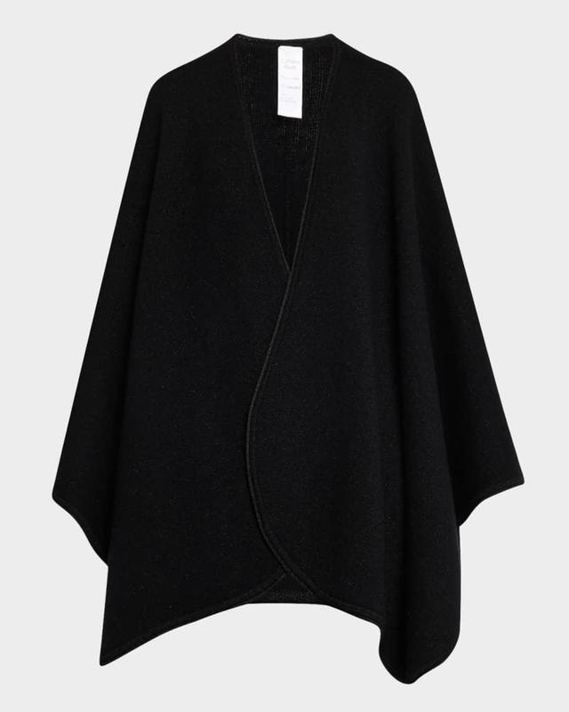 Cashmere Shimmer Double-Knit Cape Product Image