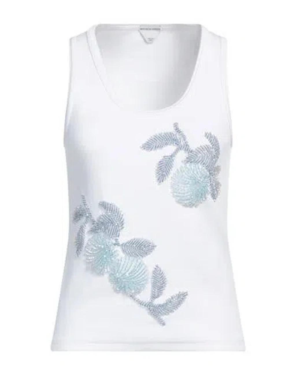 White Printed Tank Top product image