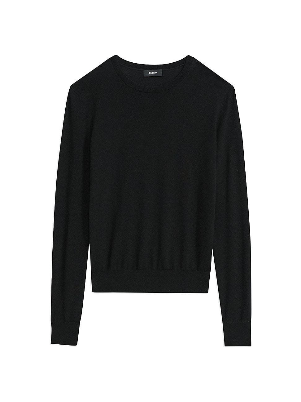 Womens Wool Crewneck Sweater Product Image