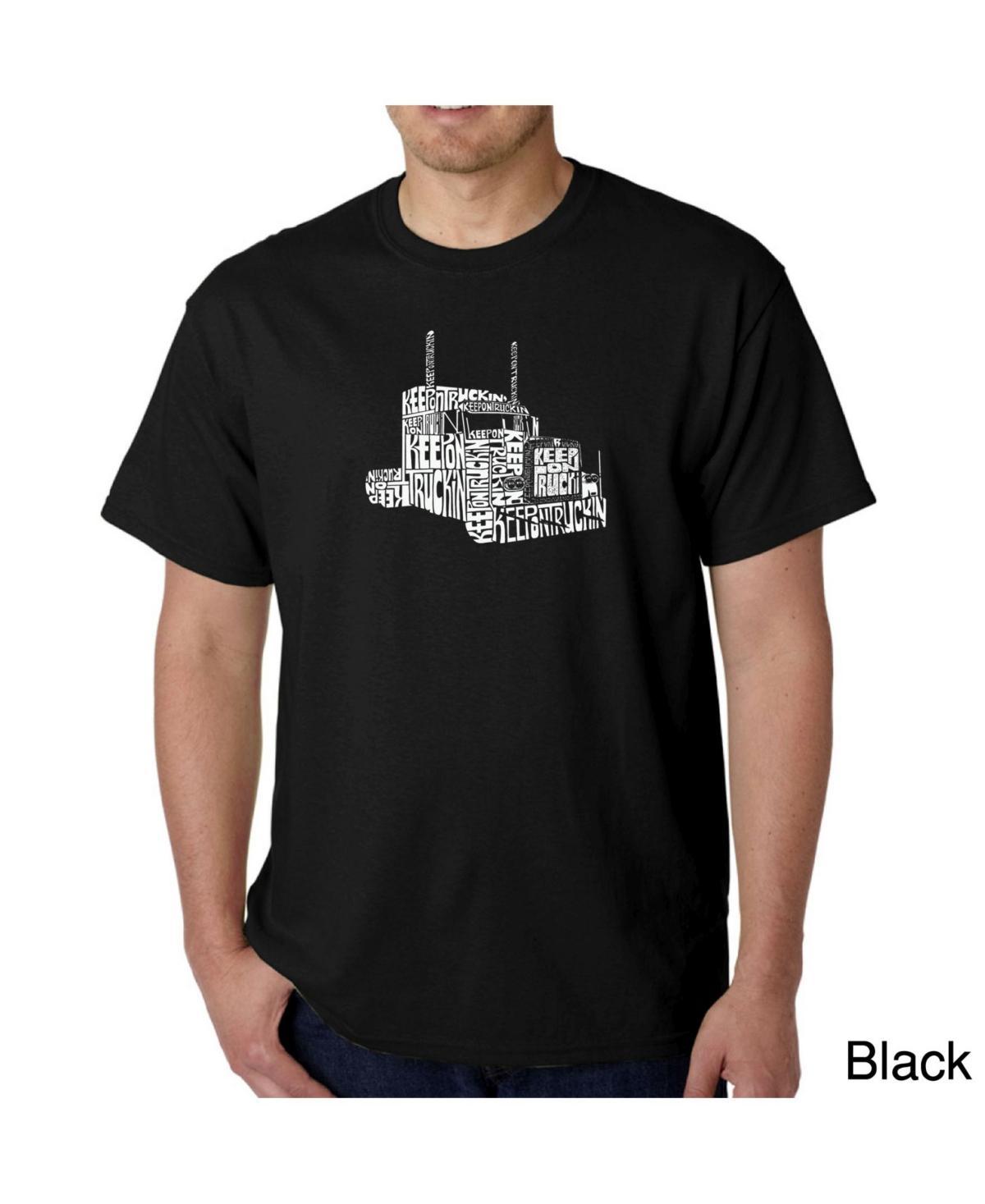 La Pop Art Mens Word Art T-Shirt - Keep on Truckin Product Image