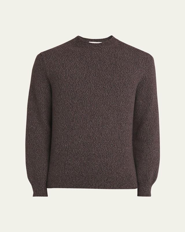 Mens Melange Cashmere Crewneck Sweater Product Image