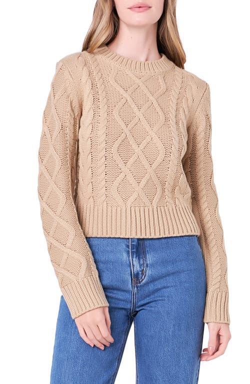 English Factory Crop Cable Stitch Sweater product image