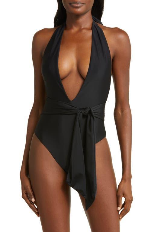 Raquel Solid Backless One-Piece Swimsuit Product Image