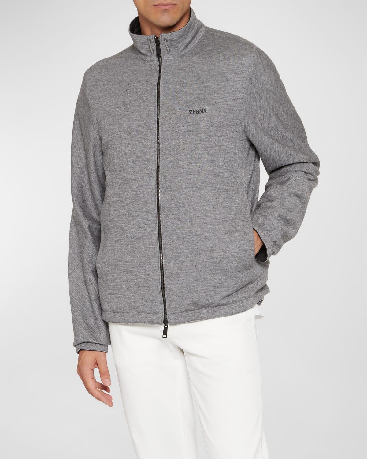 Mens Reversible Mock-Neck Blouson Jacket Product Image