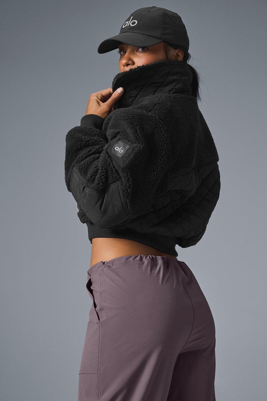 Sherpa Edge Bomber - Black Female Product Image