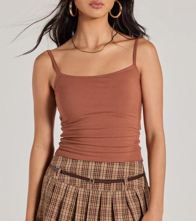 Effortless Mentality Scoop Neck Crop Top Product Image