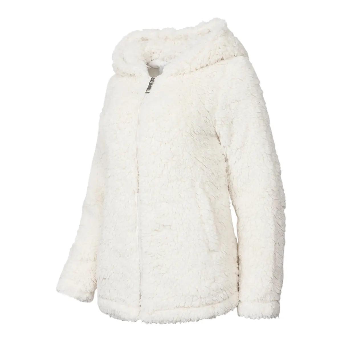 Madden Girl Women's Sherpa Zip Up Jacket Product Image