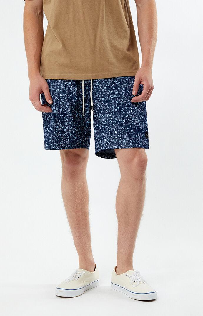 RVCA Men's Escape Elastic Waist Chambray Shorts Product Image