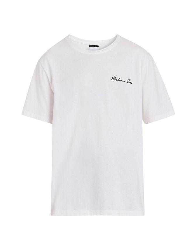 Mens Logo-Embroidered Cotton T-Shirt Product Image