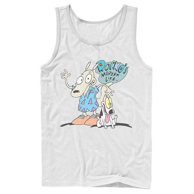 Mens Nickelodeon Rockos Modern Life Show Intro Tank Top Product Image