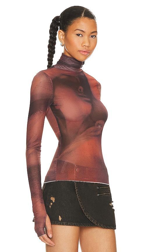 AFRM Zadie Top in Rust. Product Image