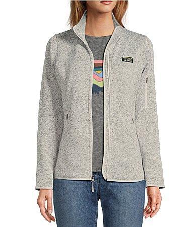 L.L.Bean Sweater Fleece Full Zip Jacket Women's Clothing Product Image