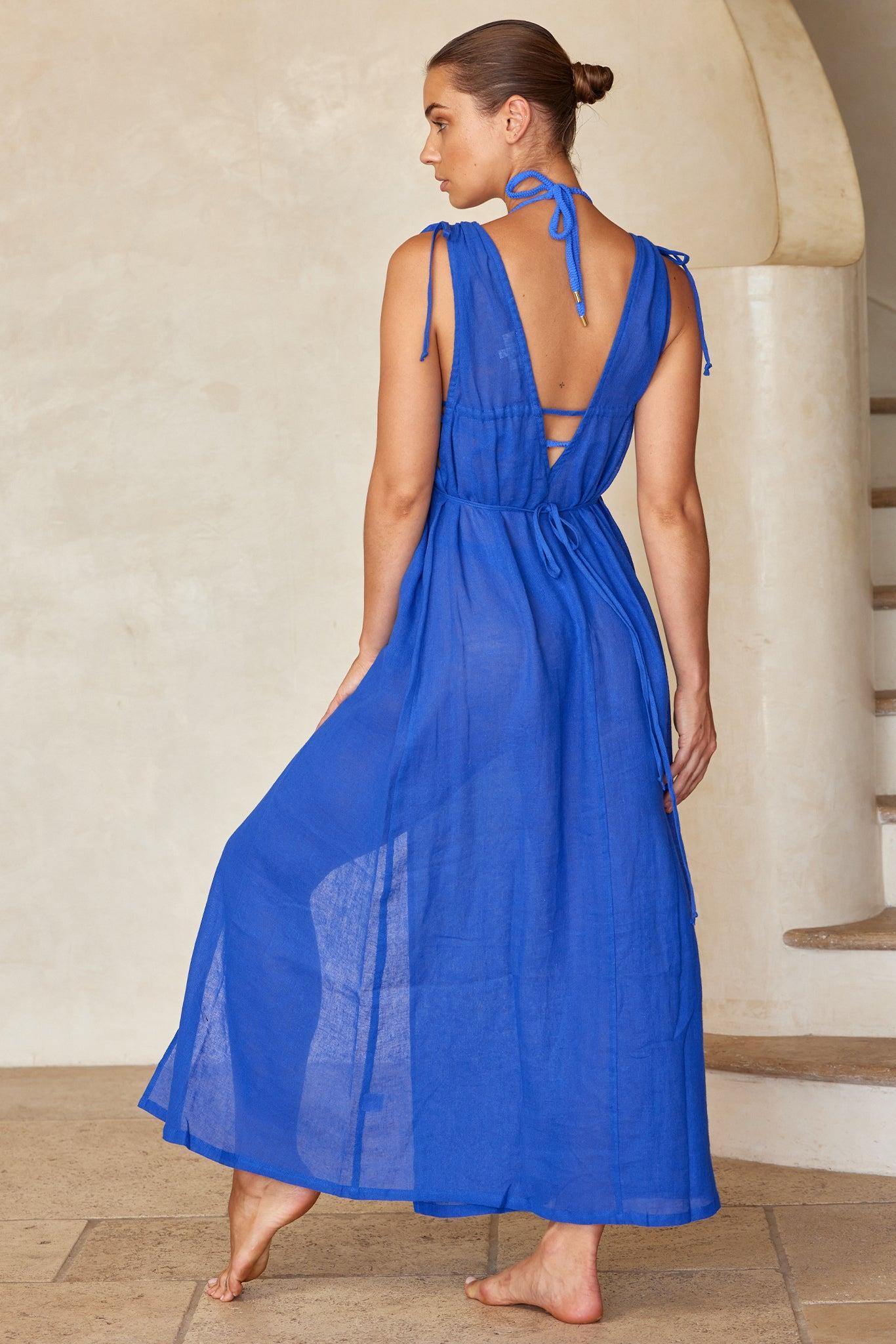 Mallorca Dress - Cobalt Product Image