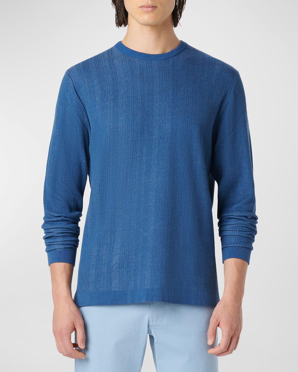 Mens Cotton-Silk Crewneck Sweater Product Image