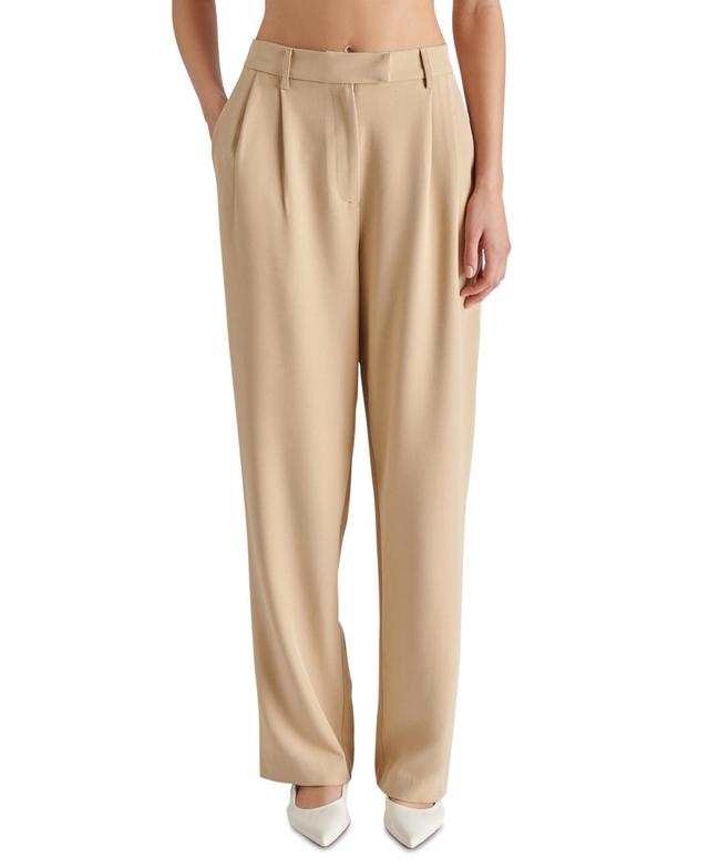 Steve Madden Womens Neave Pleated Tab-Waist Pants Product Image