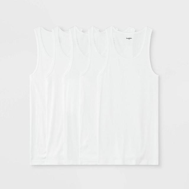 Mens 4+1 Bonus Pack Tank Top - Goodfellow & Co White Product Image