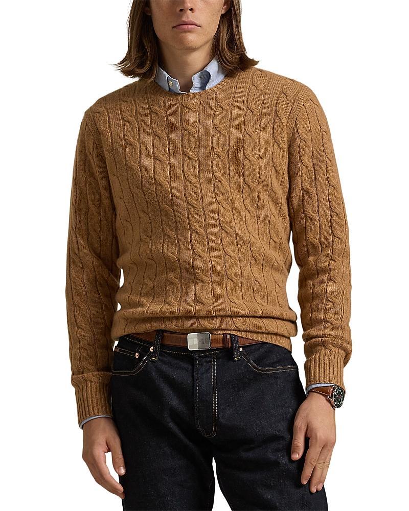 Mens Cashmere Cable-Knit Sweater Product Image