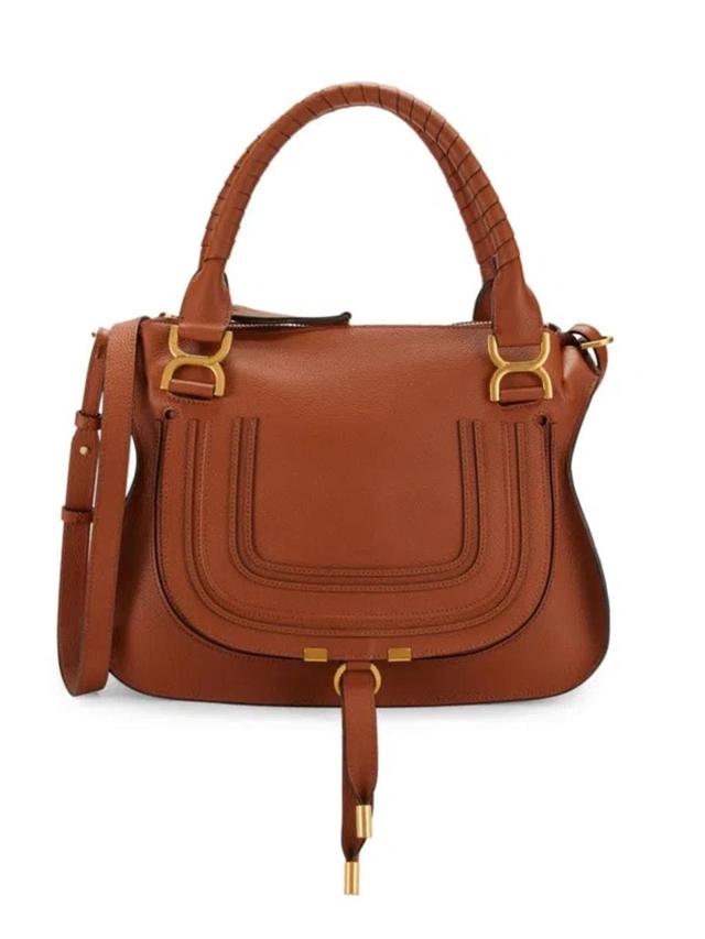 Women's Marcie Leather Satchel In Tan Product Image