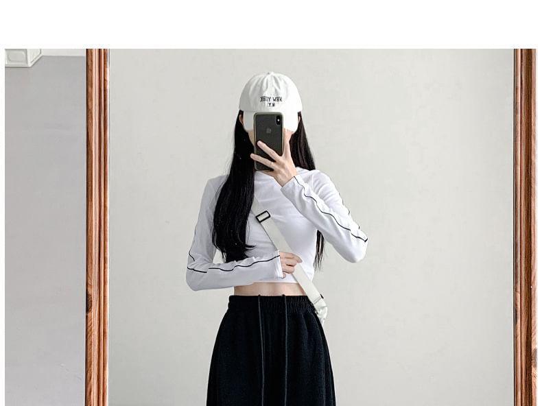 Drawstring Waist Plain Wide Leg Sweatpants (Various Designs) Product Image