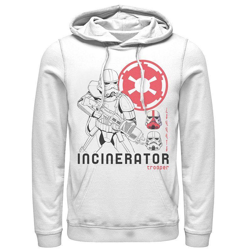 Mens Star Wars The Mandalorian Incinerator Trooper Line Art Hoodie Product Image