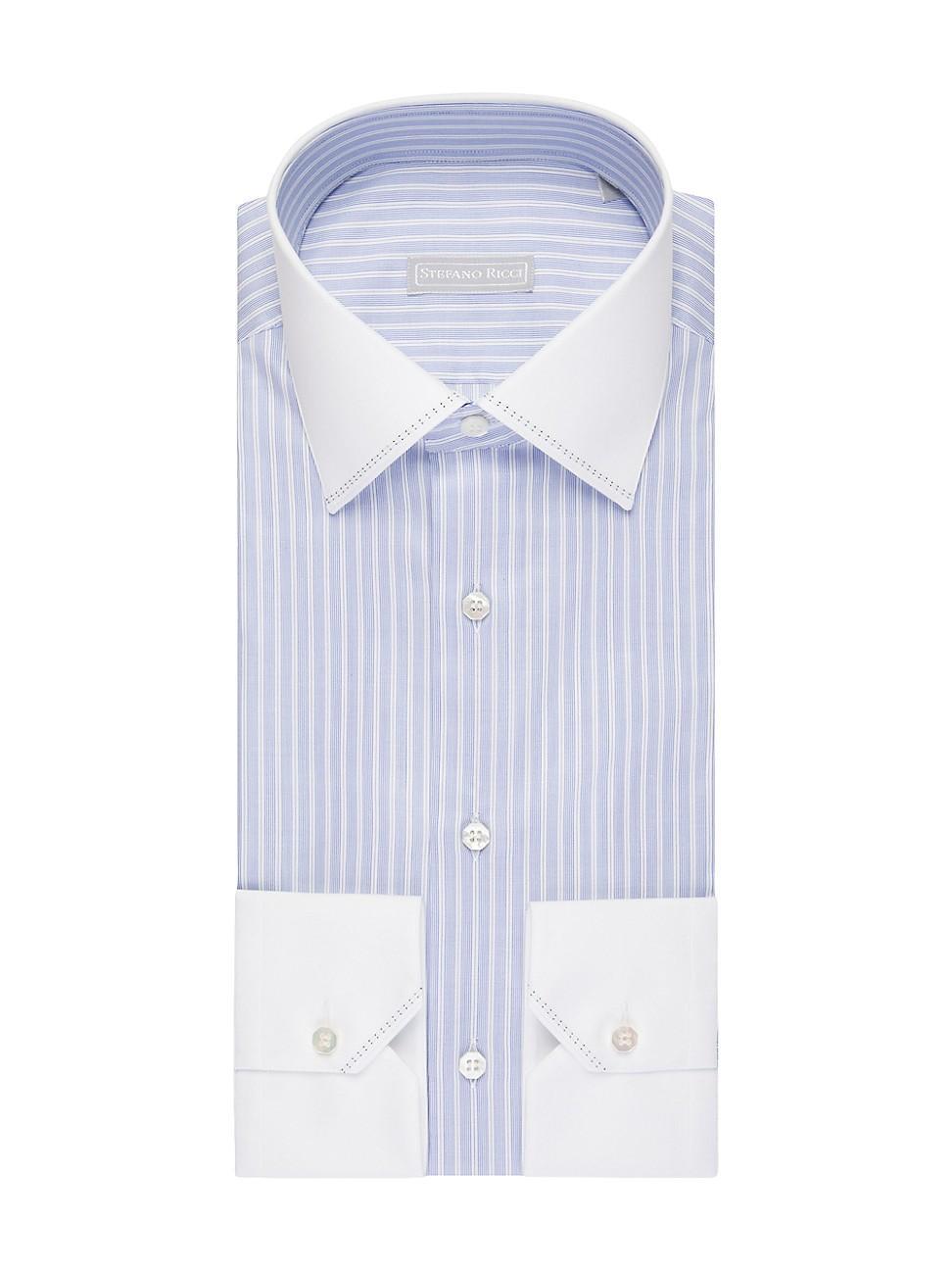 Mens Handmade Cotton Dress Shirt Product Image