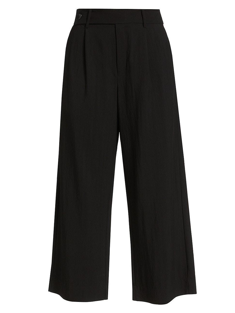 Womens Suiting Cropped Wide-Leg Pants Product Image