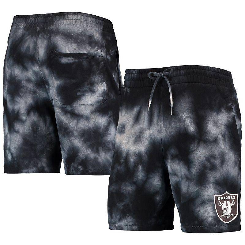 Mens New Era Black Las Vegas Raiders Tie-Dye Shorts Product Image