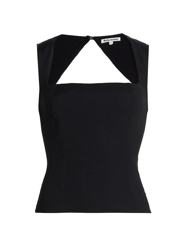 Womens Diandra Cut-Out Sleeveless Top Product Image