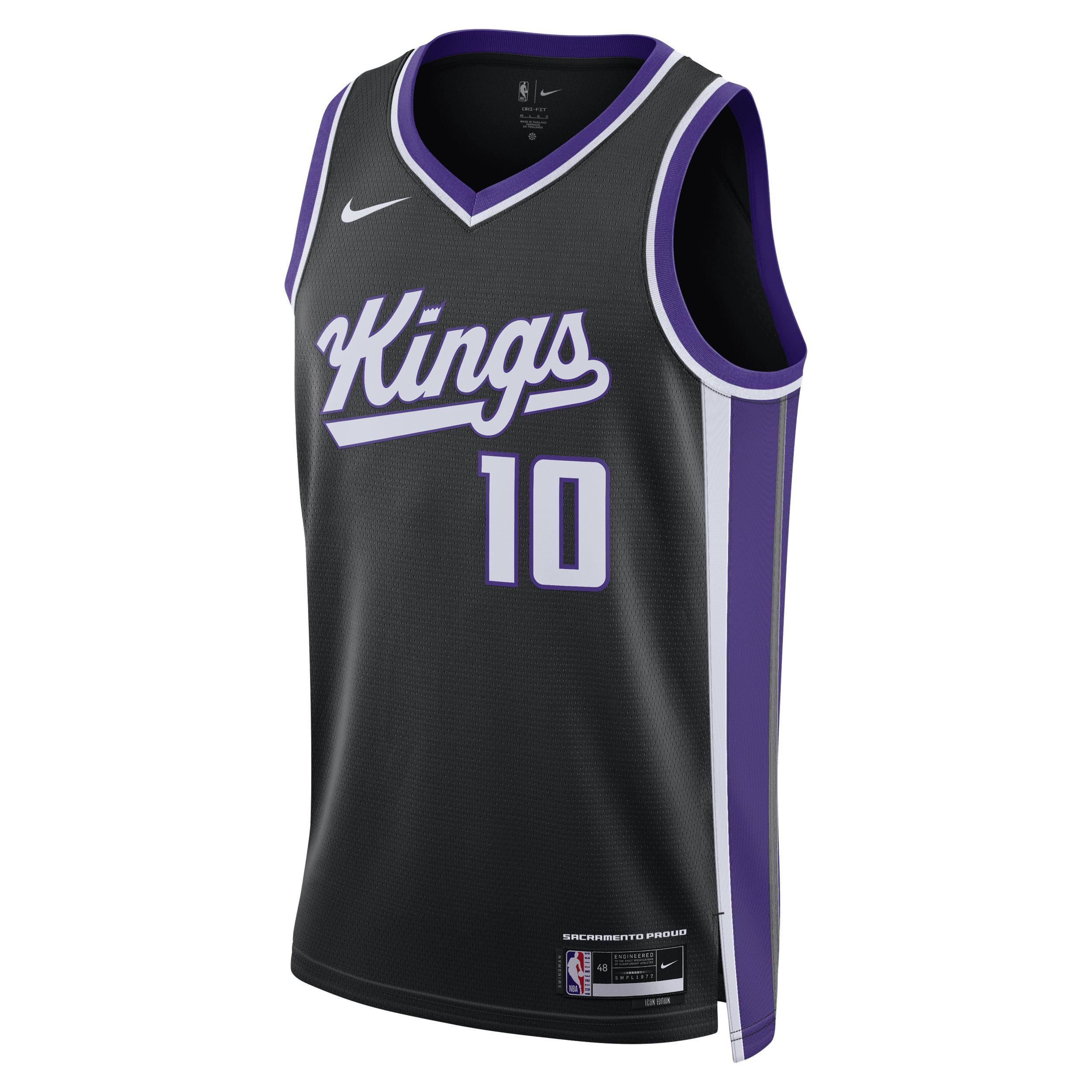 Mens and Womens Nike Keegan Murray Black Sacramento Kings Swingman Jersey - Icon Edition - Black Product Image