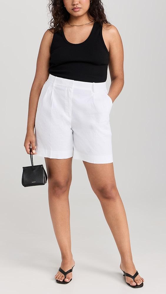 Theory Double Pleated Shorts | Shopbop Product Image