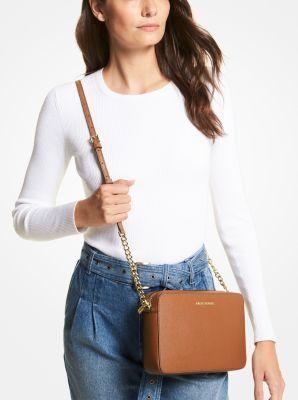 Jet Set Large Saffiano Leather Crossbody Bag Product Image