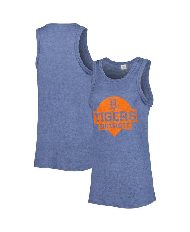 Womens Soft As A Grape Navy Detroit Tigers Tri-Blend Tank Top Product Image