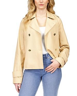 Michael Michael Kors Cropped Twill Peacoat Product Image