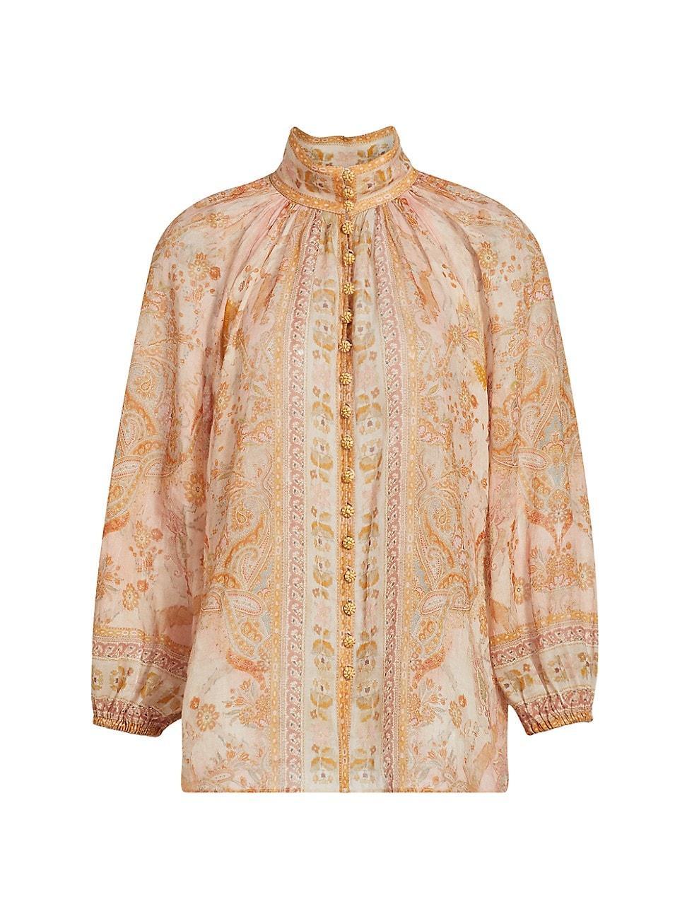 Womens Acacia Paisley Billow Blouse Product Image