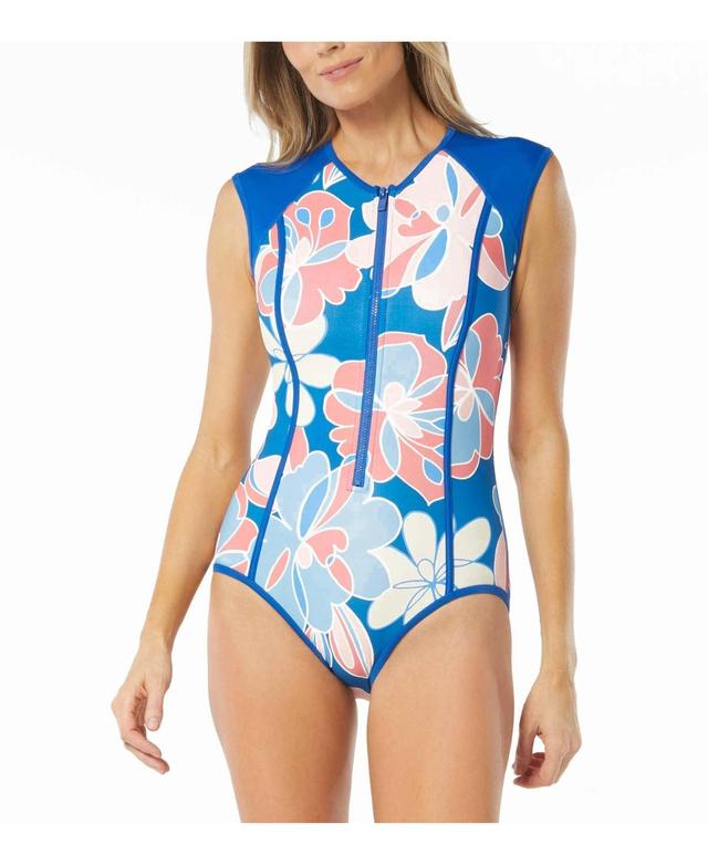 Beach House Sport Womens Endurance Zip Front One Piece Swimsuit Product Image