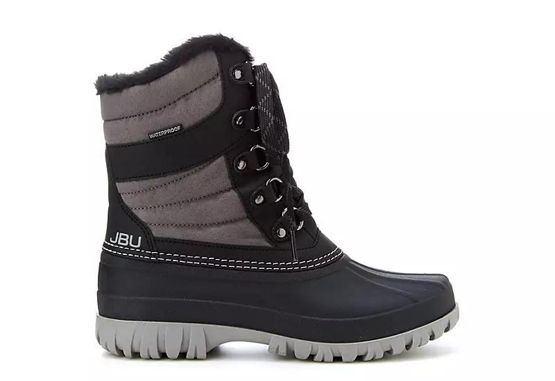 Jbu Womens Casey Water Resistance Lace Up Duck Boot - Taupe Product Image