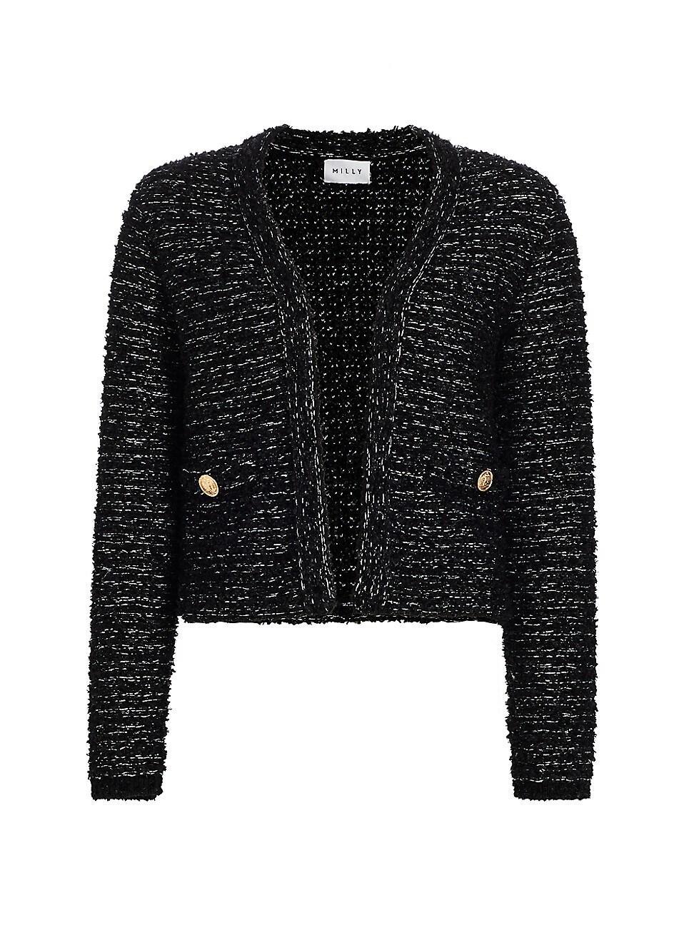 Womens Boucl Knit Cardigan-Jacket Product Image