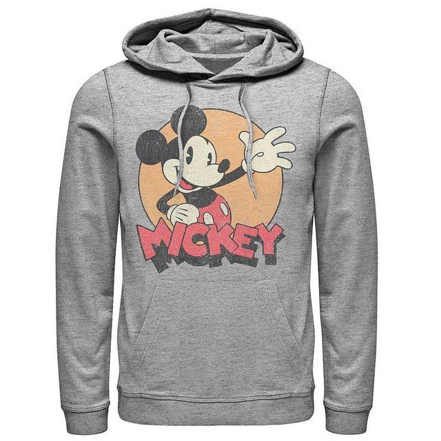 Disneys Mickey Mouse Mens Tried And True Classic Hoodie Athletic Grey Product Image