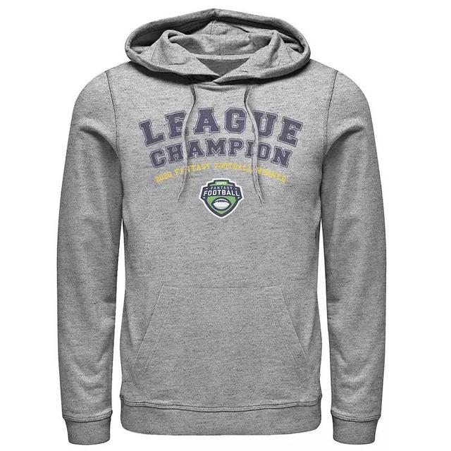 Mens ESPN 2020 Fantasy Football League Champion Blue Text Hoodie Product Image