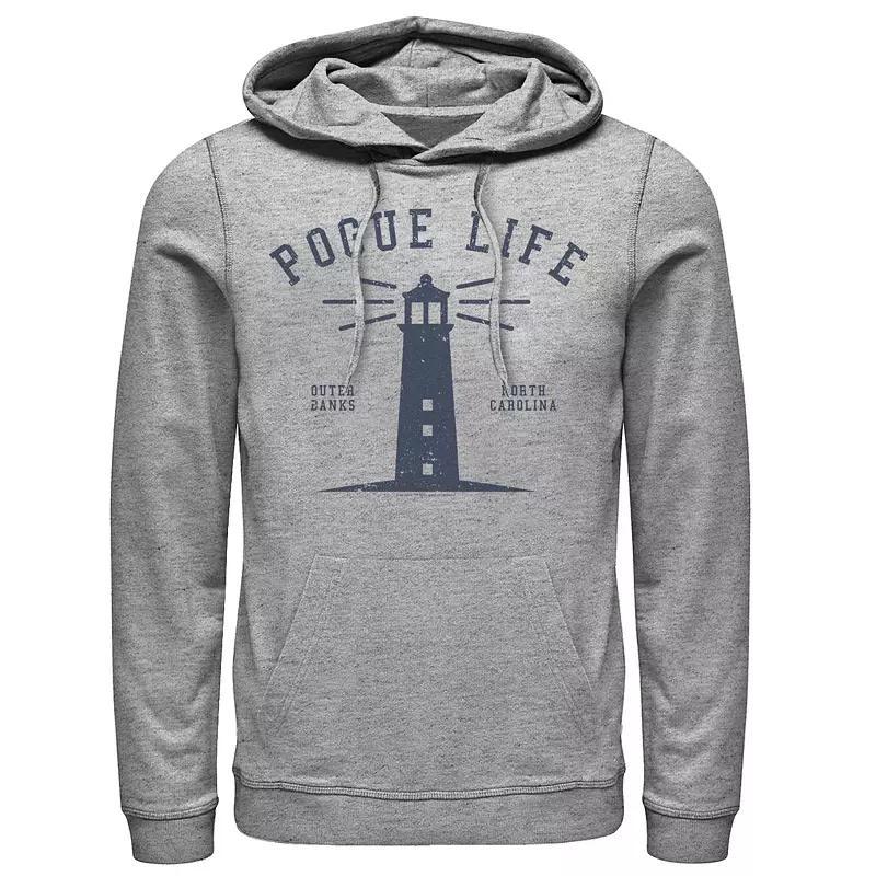 Mens Outer Banks Pogue Life Lighthouse Hoodie, Boys Athletic Grey Product Image