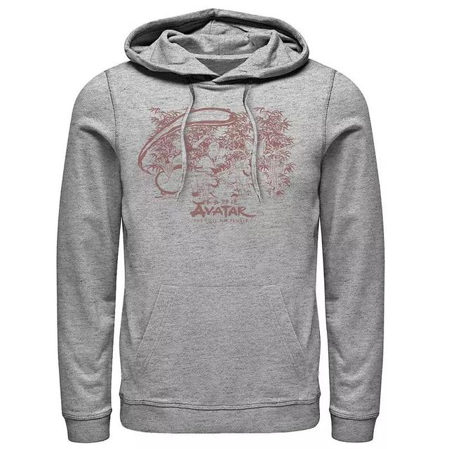 Mens Nickelodeon Avatar: The Last Airbender Group Action Pose Hoodie Athletic Grey Product Image