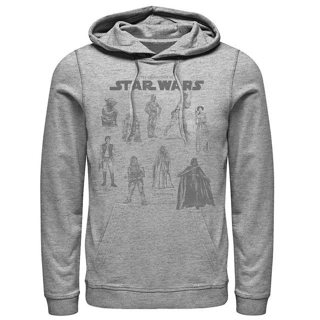 Mens Star Wars Easter Themed Chest Logo Hoodie Athletic Grey Product Image