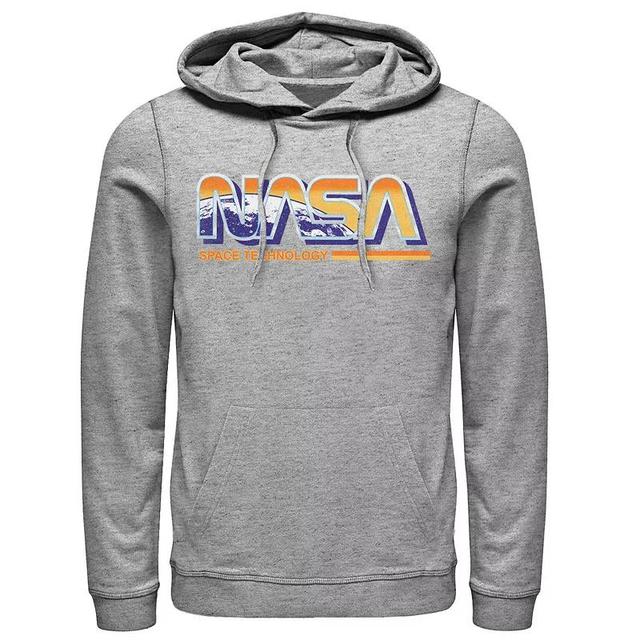 Mens NASA Space Technology Retro Rainbow Logo Hoodie Product Image