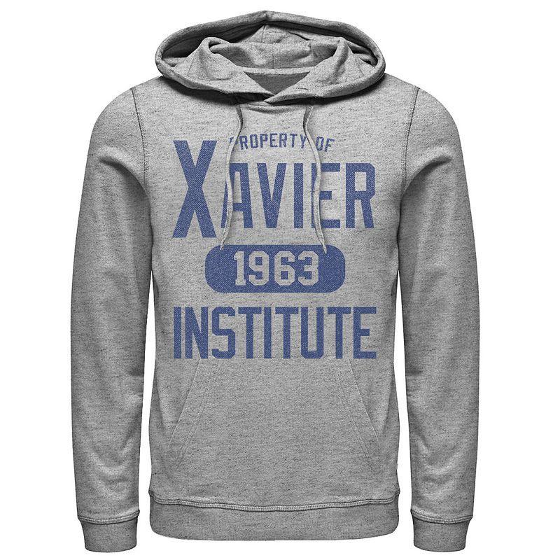 Mens Marvel X-Men Xavier Institute 1963 Campus Property Hoodie Athletic Grey Product Image