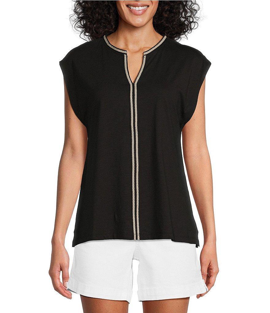 Westbound V-Neck Cap Sleeve Top Product Image