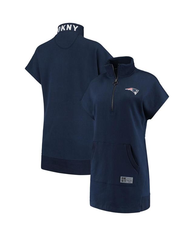 Womens Dkny Sport Navy New England Patriots Naomi Quarter-Zip Sneaker Dress Product Image